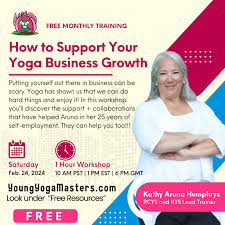 business support for kids yoga teachers