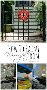 How To Paint Wrought Iron It All