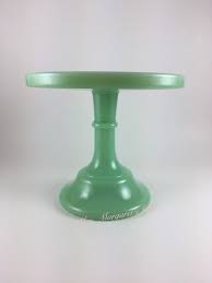 Mosser Glass 6 Jadeite Cake Plate Stand
