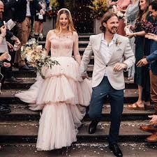31 best blush and pink wedding dresses