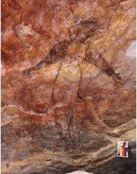 Pinturas rupestres con humanos de casi 2 metros de altura aparecen en  Australia