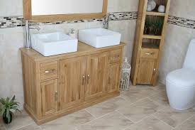 Bathroom Vanity Unit Oak Sink Cabinet