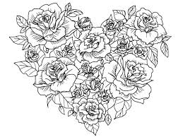 gorgeous rose coloring pages for kids