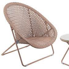 Rattan Folding Garden Chair Set
