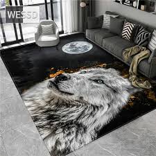 wolf carpet 3d floor mat