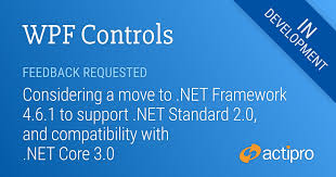 Moving Wpf Controls To Net Framework 4 6 1 And Net Core