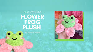 flower frog plush free crochet pattern