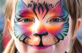 cat face paint step by step tutorial