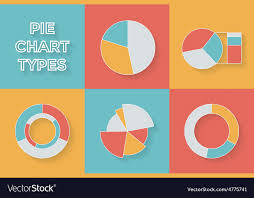 Pie Chart Types Set Of Infographic Elements