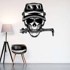 Skull Welding Metal Wall Art Ironworker