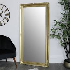 Large Gold Ornate Wall Floor Mirror