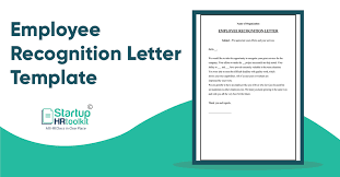 employee recognition letter format