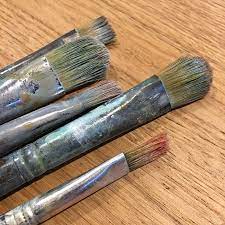 how to clean oil paint brushes after