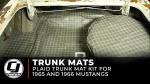 1965 1966 mustang install plaid trunk