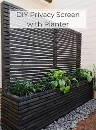 Privacy Screen With Planter Free