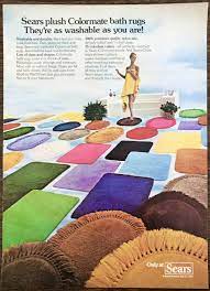 1977 sears plush colormate bath rugs