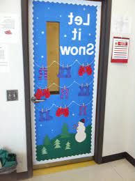 winter classroom door decoration ideas
