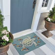 front porch turtle and fish area rugs