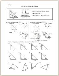 Right triangles & trigonometry name: 45 45 90 Special Right Triangle Notes Special Right Triangle Triangle Worksheet Right Triangle