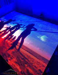 dance floor interactive video with led