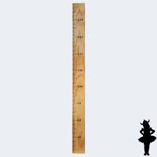Plain Or Personalised Pine Wooden Height Chart Ruler
