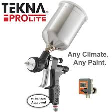 Tekna Prolite High Efficiency Spray Gun 900cc Aluminum Cup With Te10 Te20 Air Caps 1 2 Mm 1 3 Mm 1 4 Mm Tips