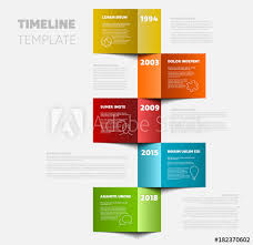 Vertical Timeline Template Buy This Stock Vector And Explore