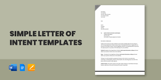 55 simple letter of intent templates