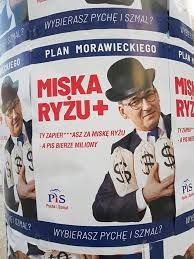 Morawiecki każe zapierdalać za miskę ryżu. Na Ulicach Rzeszowa Plakaty Z Morawieckim I Jego Miska Ryzu
