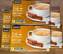 cafe escapes chai latte keurig coffee k