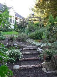 Create Garden Steps From Felled Tree