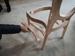 fabric wooden louis chair supplier
