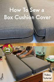How To Sew A Box Cushion Cover Noelle
