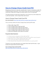 chase credit card pin docx docdroid