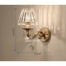 Modern Wall Sconce Hardware Crystal