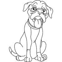 Kids love to work with dog coloring pages and learn the different dog breeds. Panting Hound Coloring Pages Surfnetkids