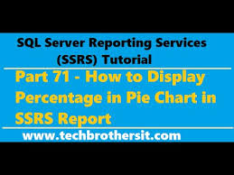 Ssrs Tutorial 71 How To Display Percentage In Pie Chart In Ssrs Report