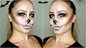 easy skull makeup tutorial halloween