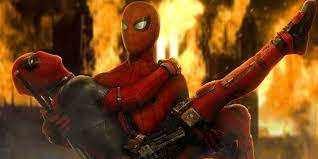 Spider-Man Saves Deadpool From A Fire In Spider-Man 3 Fan Art
