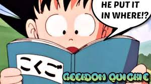 GOKU READS A NAUGHTY BOOK? Dragon Ball Valentine's Day Special - YouTube