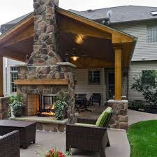 They also make a wonderful feature for those who enjoy spending their leisure time with friends and family in their outdoor living space. Pin By Shawnee Smith On Backyard Kitchens Patios And Porches Outdoor Fireplace Designs Patio Fireplace Outdoor Fireplace