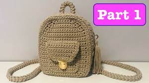 crochet backpack step by step