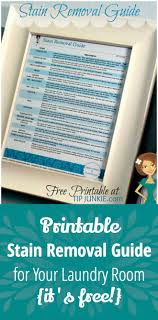 Printable Stain Removal Guide For Your Laundry Room Its
