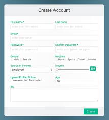 cool registration form using html css
