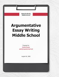 argumentative essay writing middle