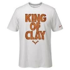 A knee injury forced him to pull out of wimbledon this year. Nike Rafael Nadal Rafa Bull Tee Shirt Large L King Of Clay White 638343 100 Ebay