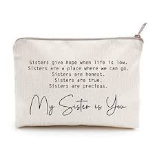 my sister is you makeup bag sister gift