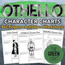 Othello Characterization Activity Worksheets Bell Ringers Project