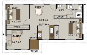 2 Bedroom House Plan 59 9imr Lounge