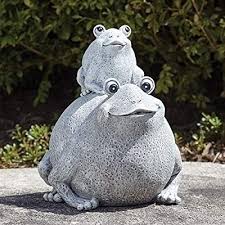 Garden Items 12335 Frogs Statue One